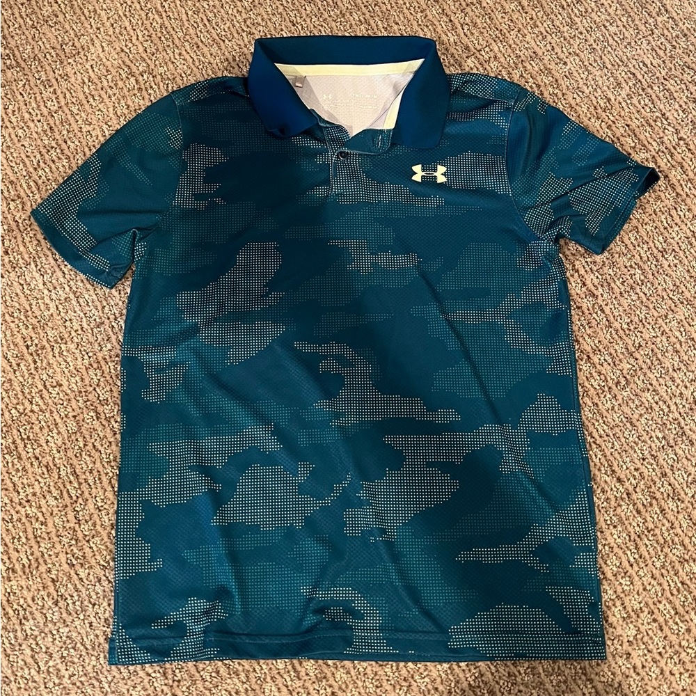 Under Armour Blue/Green Performance Polo Shirt